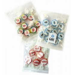 Packets Containing Personalised Rock Sweets