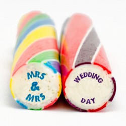 23x2.5cm Wedding Rock Sticks with labels